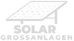 PV-Panel und Schriftzug Solar Grossanlagen